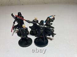 Star Wars Miniatures Imperial Lot Of 199 With Cards Very Rare Darth Vader Anakin