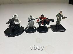 Star Wars Miniatures Imperial Lot Of 199 With Cards Very Rare Darth Vader Anakin