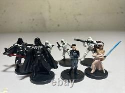 Star Wars Miniatures Imperial Lot Of 199 With Cards Very Rare Darth Vader Anakin