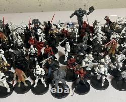 Star Wars Miniatures Imperial Lot Of 199 With Cards Very Rare Darth Vader Anakin