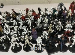 Star Wars Miniatures Imperial Lot Of 199 With Cards Very Rare Darth Vader Anakin