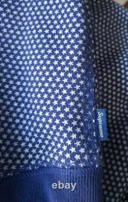 Supreme Stars hooded sweatshirt size XL blue hoodie royal Very rare vintage