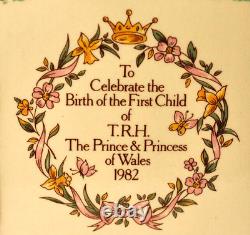 TRH Birth n- Princess Diana Bunnykins Ceramic Book Bank Royal Dalton VERY RARE