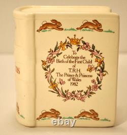 TRH Birth n- Princess Diana Bunnykins Ceramic Book Bank Royal Dalton VERY RARE