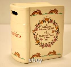 TRH Birth n- Princess Diana Bunnykins Ceramic Book Bank Royal Dalton VERY RARE