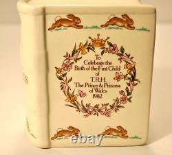 TRH Birth n- Princess Diana Bunnykins Ceramic Book Bank Royal Dalton VERY RARE