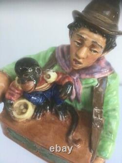 The Organ Grinder-royal Doulton-hn2173-very Rare Old Character Figure