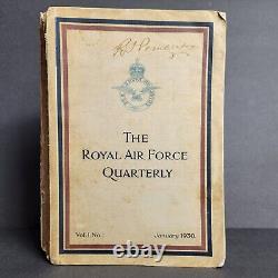 The Royal Air Force Quarterly January 1930 Vol. 1 No. 1 A very Rare Book History