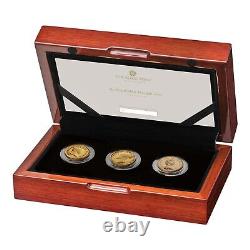 The Royal Mint Through Time Three Coin Gold Set Limited Edition 99 Very Rare Set