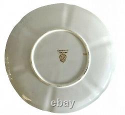 Tiffany & Co Antique Very Rare Royal China Works Worcester Eng, Luncheon Plates