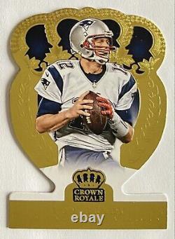 Tom Brady 2014 Crown Royale GOLD Foil Die-Cut Refractor /99 (VERY RARE)