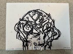 Tony Bevan. LUCKY HEAD, 2020. Very Rare Royal Academy Print. Unframed