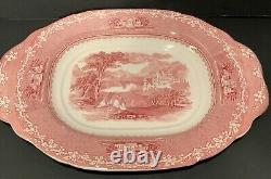 Tureen, Lid, Ladle and Plate Jenny Lind Pink by ROYAL STAFFORD Very Rare