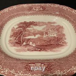 Tureen, Lid, Ladle and Plate Jenny Lind Pink by ROYAL STAFFORD Very Rare