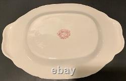 Tureen, Lid, Ladle and Plate Jenny Lind Pink by ROYAL STAFFORD Very Rare