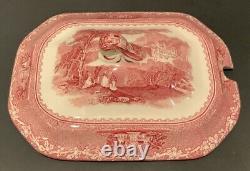 Tureen, Lid, Ladle and Plate Jenny Lind Pink by ROYAL STAFFORD Very Rare