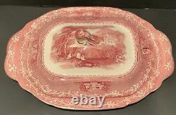 Tureen, Lid, Ladle and Plate Jenny Lind Pink by ROYAL STAFFORD Very Rare