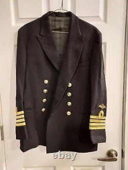 Two Royal Navy Flight Captain's Uniforms Dress & Formal Mess 80's Very rare