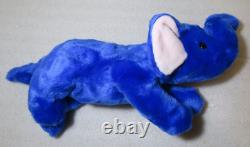 Ty Beanie Buddy Peanut The Elephant Royal Blue VERY RARE! 