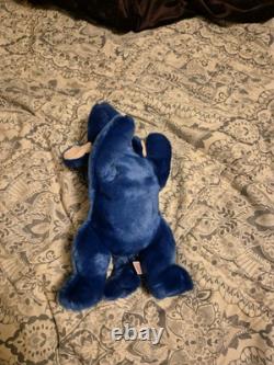 Ty Beanie Buddy Peanut The Elephant Royal Blue VERY RARE! MWMT
