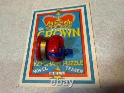 UK Bell Royal Crown Keychain Puzzle (Very Rare) Made in England 1950's