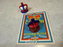 UK Bell Royal Crown Keychain Puzzle (Very Rare) Made in England 1950's