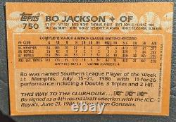 ULTRA RARE Bo Jackson Royals 1988 Topps #750 Error Card. Misprint & Misaligned