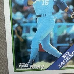 ULTRA RARE Bo Jackson Royals 1988 Topps #750 Error Card. Misprint & Misaligned