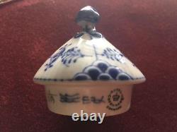 Unused Royal Copenhagen Blue Fluted Full Lace Face Pot Teapot 1200ml Very Rare