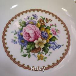 Used Royal Albert Lady Carlyle Salad Bowl 5 Pieces Set Pink Color Very Rare