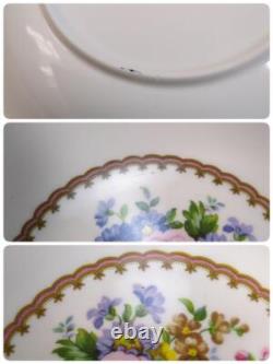 Used Royal Albert Lady Carlyle Salad Bowl 5 Pieces Set Pink Color Very Rare