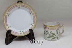 Used Royal Copenhagen Flora Danica Cup And Saucer Set Of 5 Very Rare Item