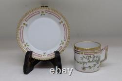 Used Royal Copenhagen Flora Danica Cup And Saucer Set Of 5 Very Rare Item