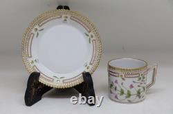 Used Royal Copenhagen Flora Danica Cup And Saucer Set Of 5 Very Rare Item