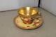 Used Royal Worcester Gold-Colored Fruit Cup And Saucer Tableware Very Rare