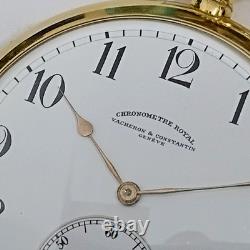 VACHERON CONSTANTIN Chronometre Royal, Solid Gold 18k, 1912, Perfect, Very Rare