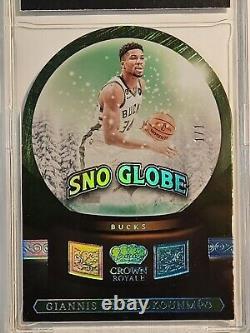 VERY RARE 1/1? 24 Panini Crown Royale Sno Globe ONE/ONE Giannis Antetokounmpo