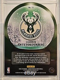 VERY RARE 1/1? 24 Panini Crown Royale Sno Globe ONE/ONE Giannis Antetokounmpo