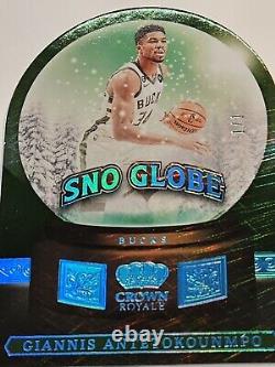 VERY RARE 1/1? 24 Panini Crown Royale Sno Globe ONE/ONE Giannis Antetokounmpo