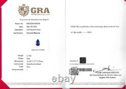 VERY RARE 1.78 Carat CERTIFIED Royal Blue Natural Hauyne Loose Gemstone