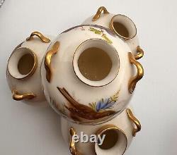 VERY RARE 1875 Quad-Triple Vase by Royal Worcester 6x6 Appraised 12/22 for 1100