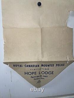 VERY RARE 1953 MASONIC LODGE ROYAL CANADIAN MOUNTED POLICE Massachusetts