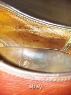 VERY RARE 1958 Florsheim Imperial 93604 Brown Calf Raised Lake NST Shoe 8.5 C