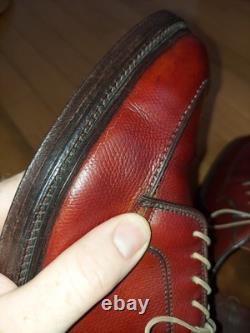 VERY RARE 1958 Florsheim Imperial 93604 Brown Calf Raised Lake NST Shoe 8.5 C