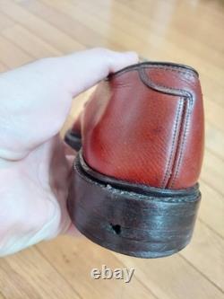 VERY RARE 1958 Florsheim Imperial 93604 Brown Calf Raised Lake NST Shoe 8.5 C