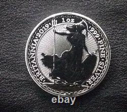 VERY RARE 2019 Britannia PIG Privy Mark Edge. 999 Fine Silver 1oz