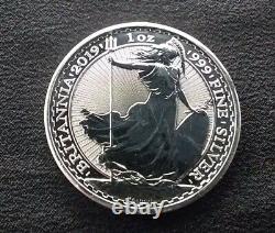 VERY RARE 2019 Britannia PIG Privy Mark Edge. 999 Fine Silver 1oz