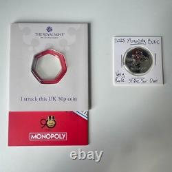 VERY RARE 2025 50p Coin SYO Mr Monopoly Strike Your Own Royal Mint Experience