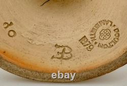 VERY RARE ANTIQUE UK DOULTON LAMBETH BERTHA EVANS STONEWARE VASE 6.7 1879 vg