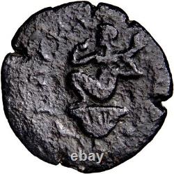 VERY RARE Alexandria Antoninus Pius 138AD Diobol Crouching Harpocrate Roman Coin